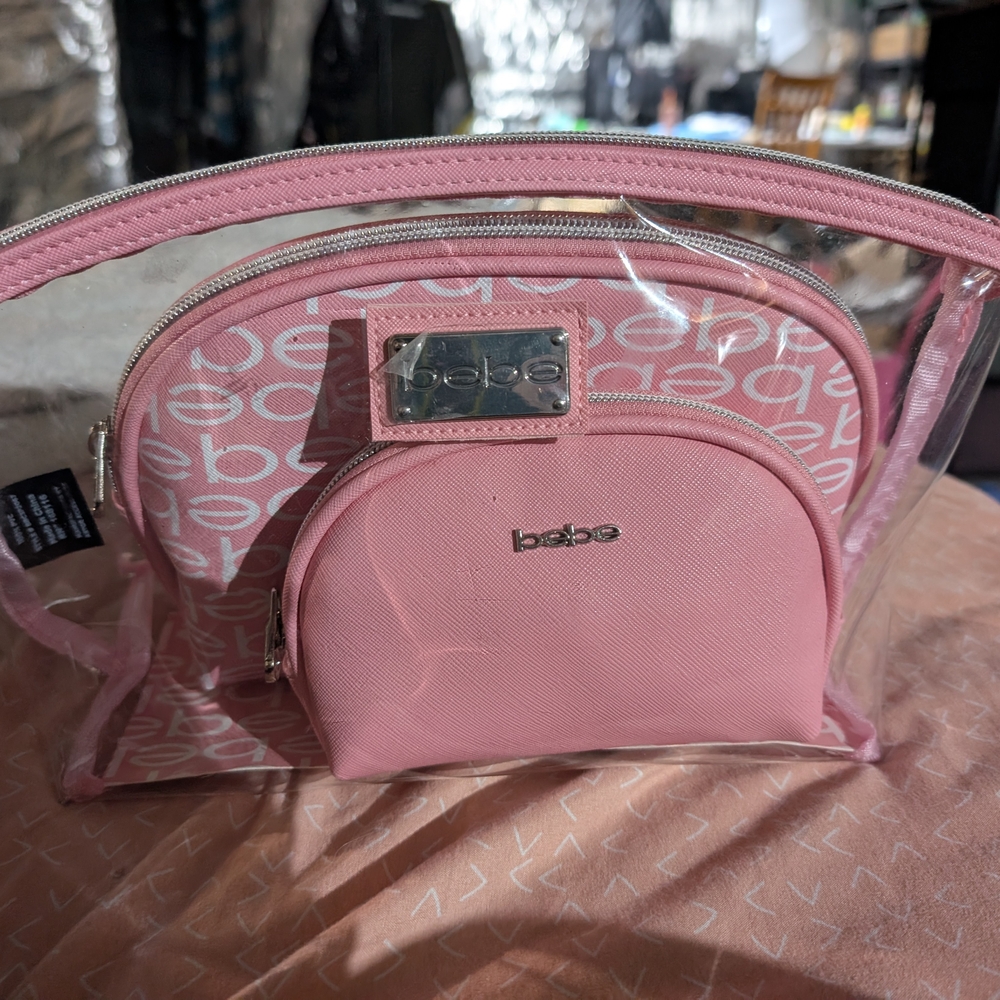 Bebe Pink Cosmetic Bag Set